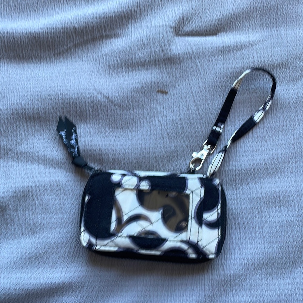 Very Bradley Black and White wristlet wallet